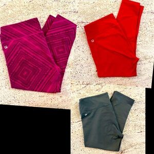Fabletics workout leggings bundle of 3